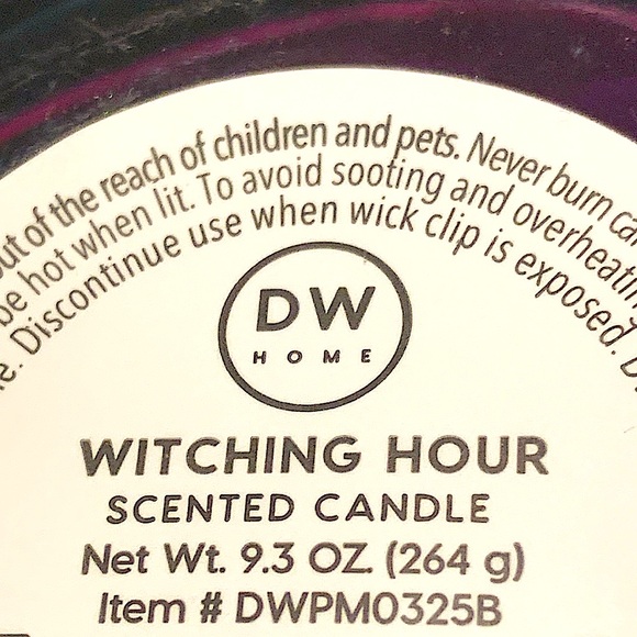DW HOME CANDLE WITCHING HOUR RICHLY SCENTED FRUITY JUICY SWEET NEW 9.3oz - Picture 5 of 5